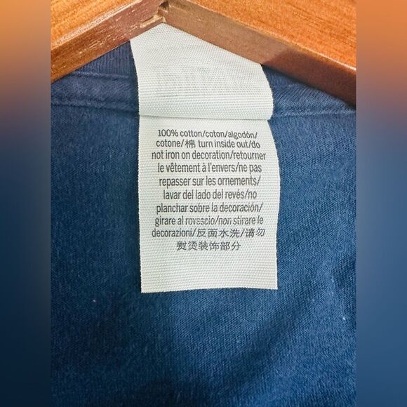 VS Pink Womens Sequin Bling Logo Long Sleeve Shirt Blue Pink X-Small - Picture 7 of 7